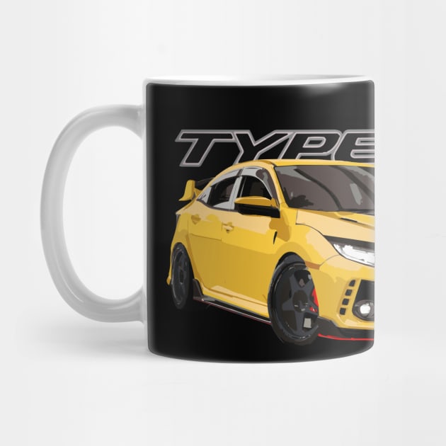 Phoenix Yellow FK8 Civic Type R Honda by cowtown_cowboy